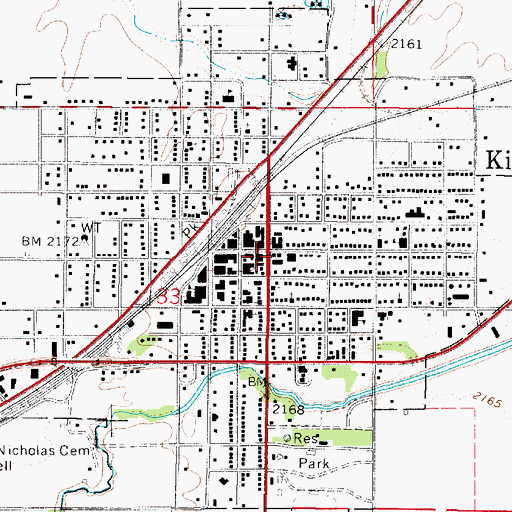 Topographic Map of The Palace Theatre, KS