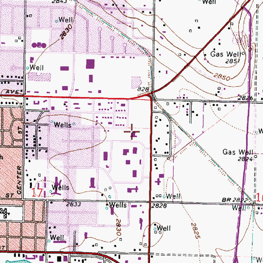 Topographic Map of Garden City Community College Dennis Perryman Athletic Complex, KS