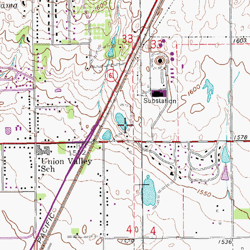 Topographic Map of Dillon Nature Center, KS