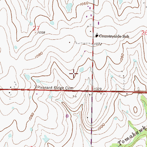Topographic Map of Pepsi Ice Midwest Skating and Training Center, KS