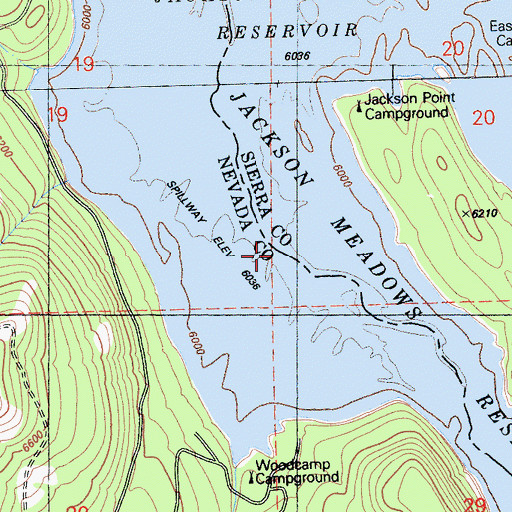 Topographic Map of Woodcamp Creek, CA