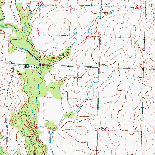 Topographic Map of Thunderhill Speedway, KS