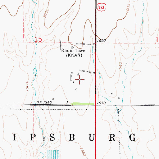 Topographic Map of Phillipsburg Fairgrounds, KS