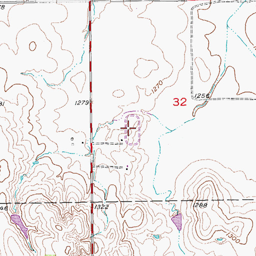 Topographic Map of Salina Speedway, KS