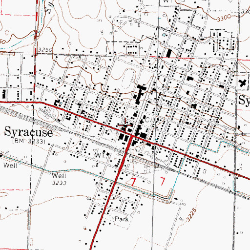 Topographic Map of Northrup Theatre, KS