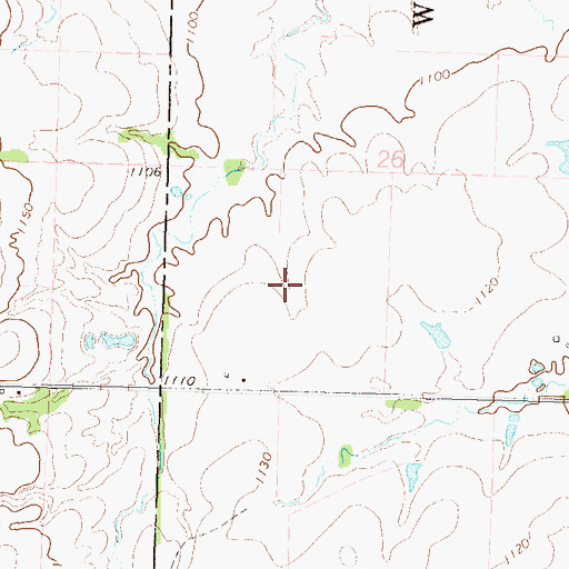 Topographic Map of Westphalia Wastewater Plant, KS