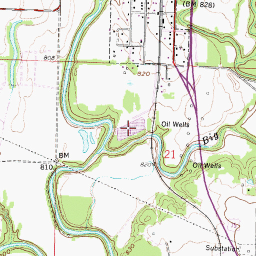 Topographic Map of Altoona Sewer Treatment Plant, KS