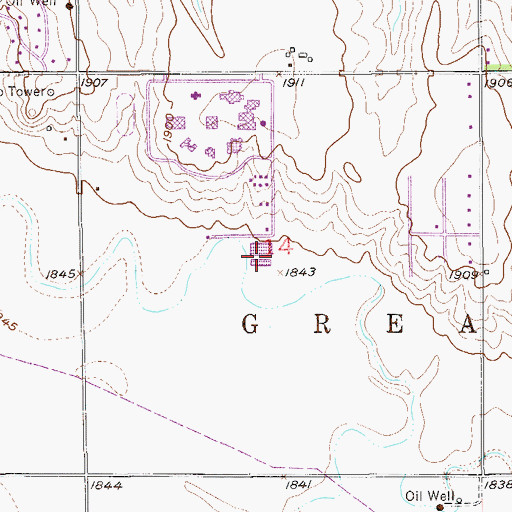 Topographic Map of Barton County Community College Water Treatment Facility, KS