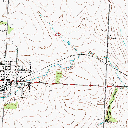 Topographic Map of Morrill Wastewater Treatment Facility, KS