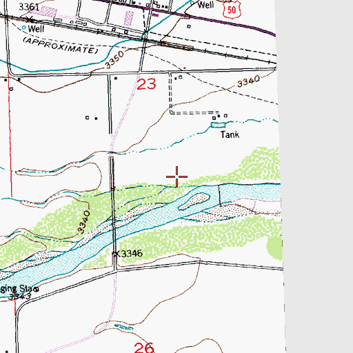 Topographic Map of Coolidge Wastewater Plant, KS