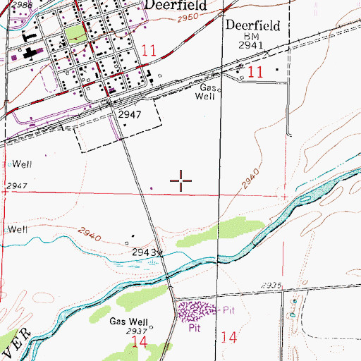 Topographic Map of Deerfield Wastewater Plant, KS