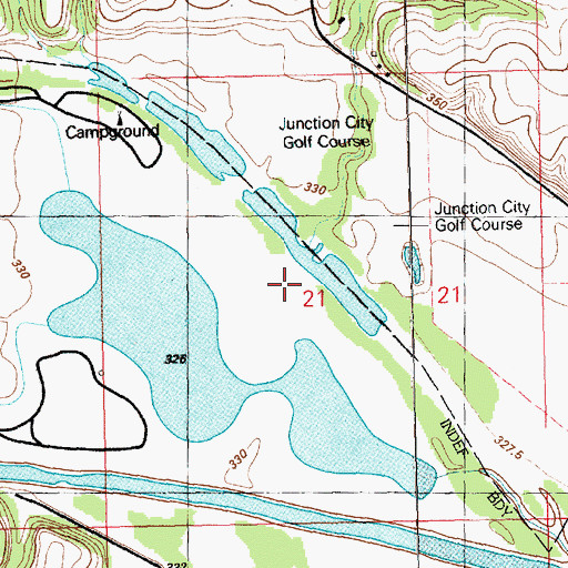 Topographic Map of Milford Fish Hatchery Wastewater Treatment Facility, KS