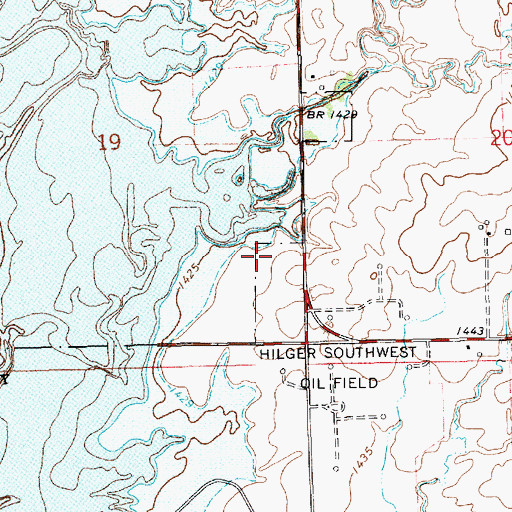 Topographic Map of Reno County Sewer District Number 1, KS