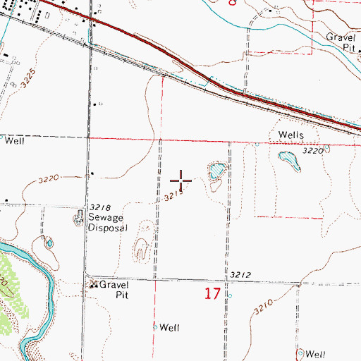 Topographic Map of Syracuse Wastewater Plant, KS