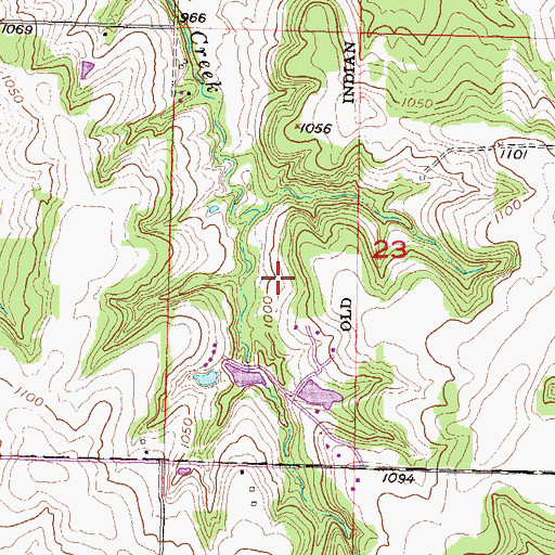 Topographic Map of Timber Lakes Camp and Retreat Center Wastewater Treatment Facility, KS