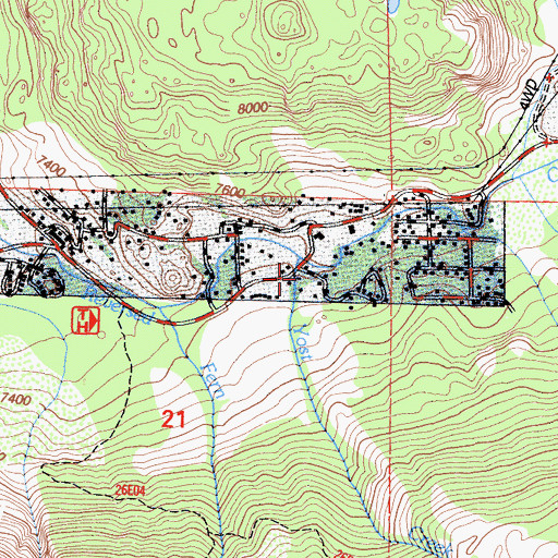 Topographic Map of Yost Creek, CA