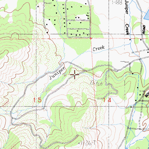 Topographic Map of Yreka Ditch, CA