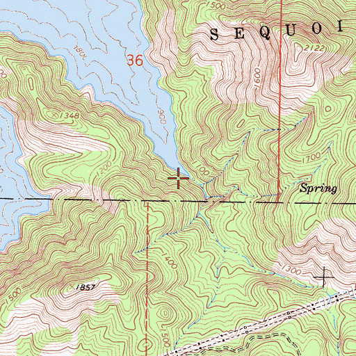 Topographic Map of Zebe Creek, CA