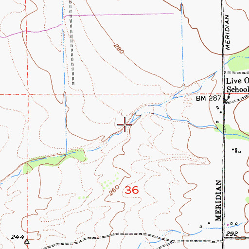 Topographic Map of Zimmershed Creek, CA