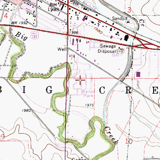 Topographic Map of Countryside Mobile Home Estates, KS