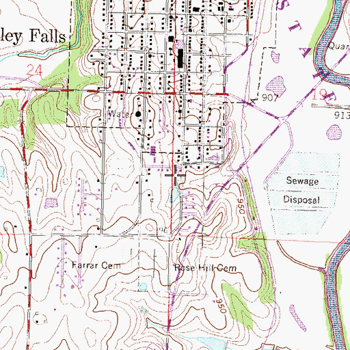 Topographic Map of McConnaugheys Mobile Home Park, KS