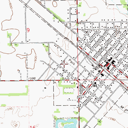 Topographic Map of Sunview Mobile Home Park, KS