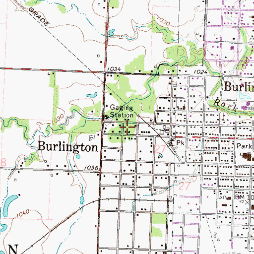 Topographic Map of Toy Mobile Home Park, KS