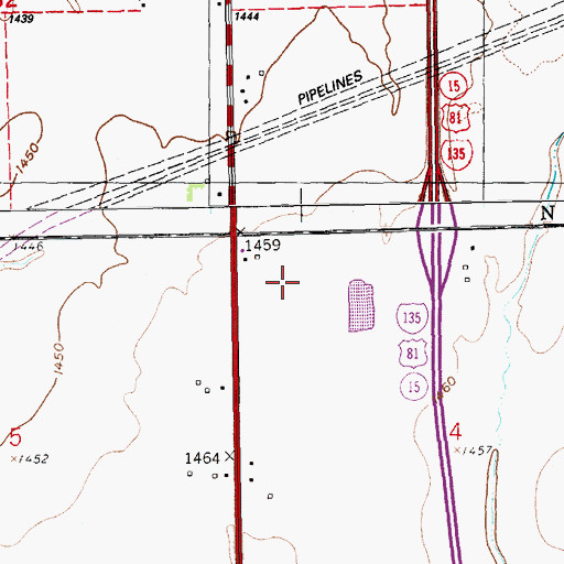 Topographic Map of Kansas Sports Museum, KS