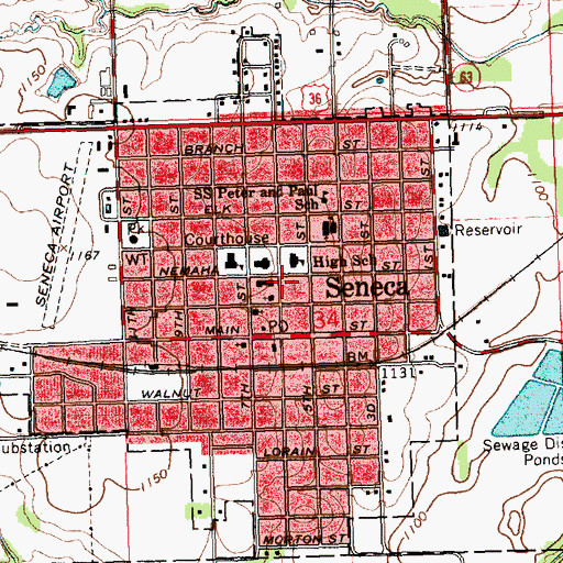 Topographic Map of Nemaha County Historical Museum, KS
