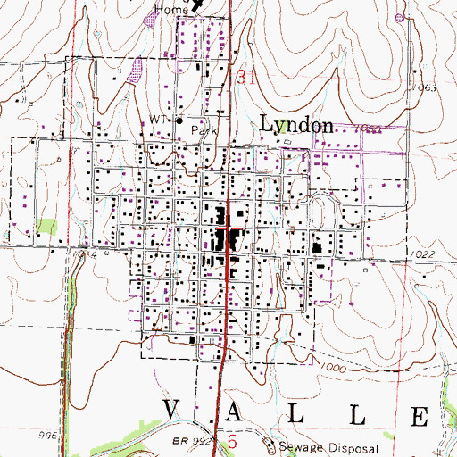 Topographic Map of Osage County Historical Society Museum, KS