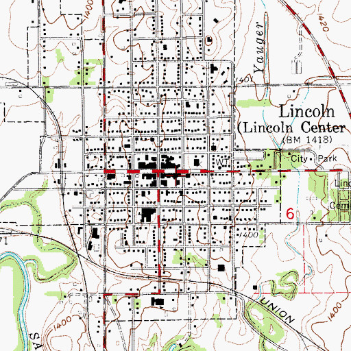 Topographic Map of Post Rock Scout Museum, KS