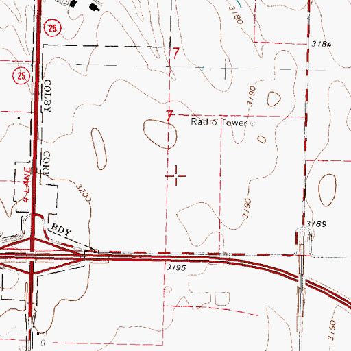 Topographic Map of Prairie Museum of Art and History, KS