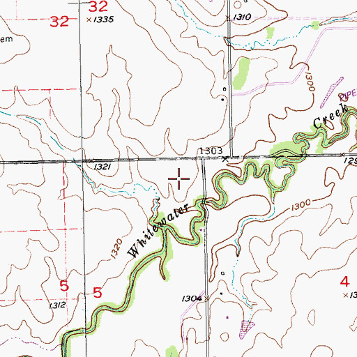 Topographic Map of Prairie Rose Silverscreen Cowboy Museum, KS