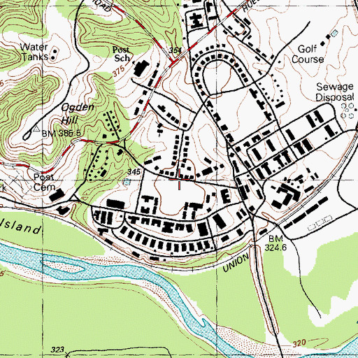 Topographic Map of Custer House, KS