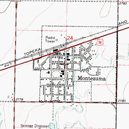 Topographic Map of Stauth Memorial Museum, KS