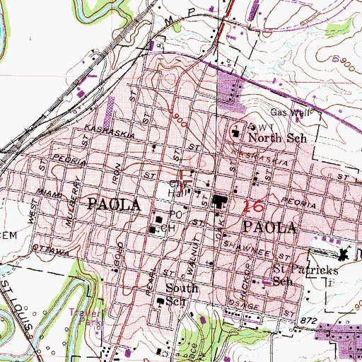 Topographic Map of Swan River Museum, KS