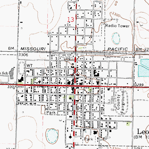Topographic Map of Museum of the Great Plains, KS