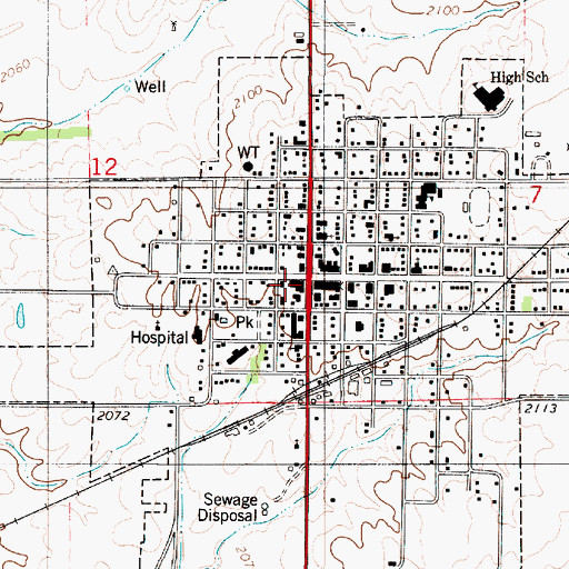 Topographic Map of Comanche County Historical Museum, KS