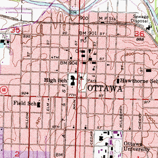 Topographic Map of Dietrich Cabin, KS