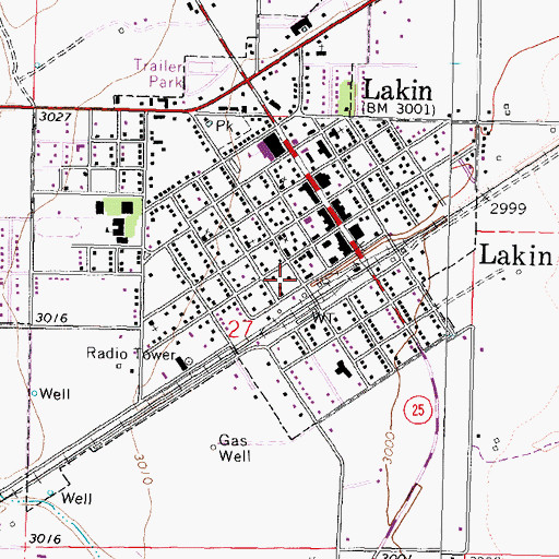 Topographic Map of Kearny County Historical Museum, KS