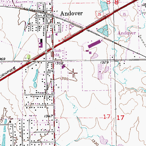 Topographic Map of Museum of the American Fan Collectors Association, KS