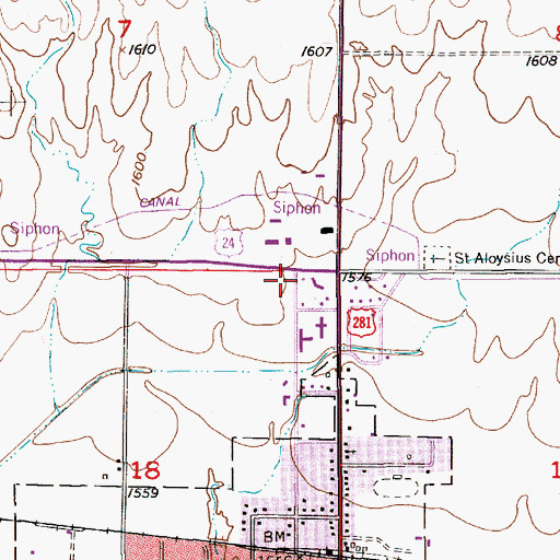 Topographic Map of Osborne County Historical Museum, KS