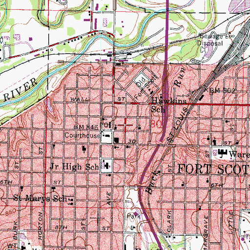 Topographic Map of Ralph Richards Museum, KS