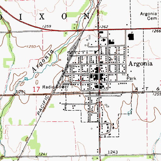 Topographic Map of Salter House and Museum, KS