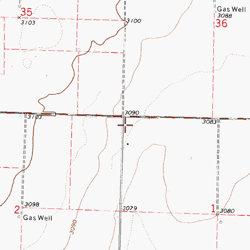 Topographic Map of Razz Electric Mobile Homes, KS