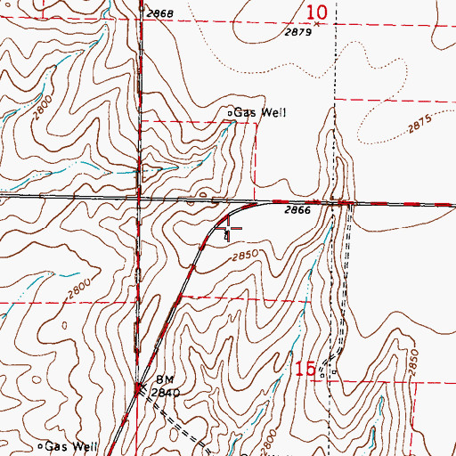 Topographic Map of Supreme Cattle Feed Mobile Home Park, KS