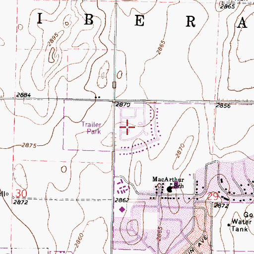 Topographic Map of Western Mobile Home Park North, KS
