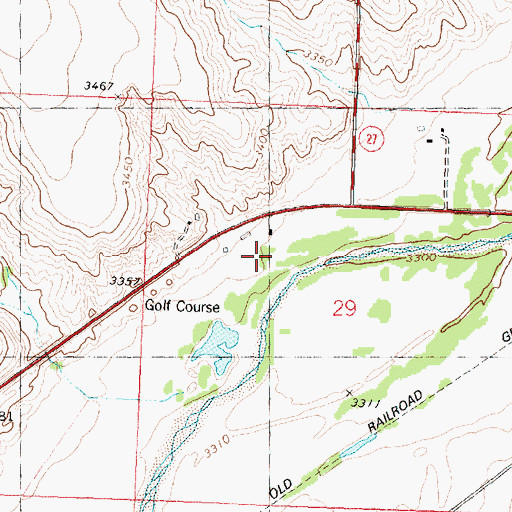 Topographic Map of Riverside Recreation Golf Course, KS