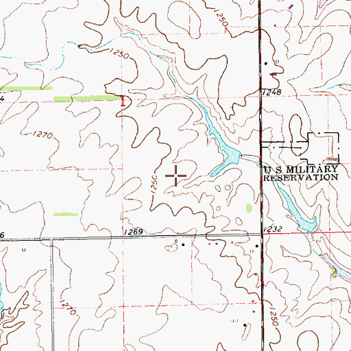 Topographic Map of Greatlife Golf and Fitness Chisholm Trail Golf Course, KS