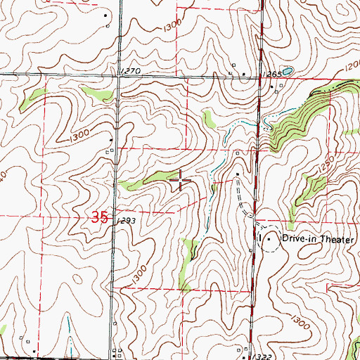 Topographic Map of Sabetha Golf Club, KS